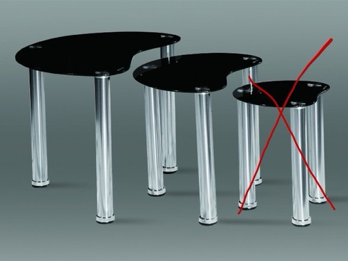 Glass nest tables in - x2,