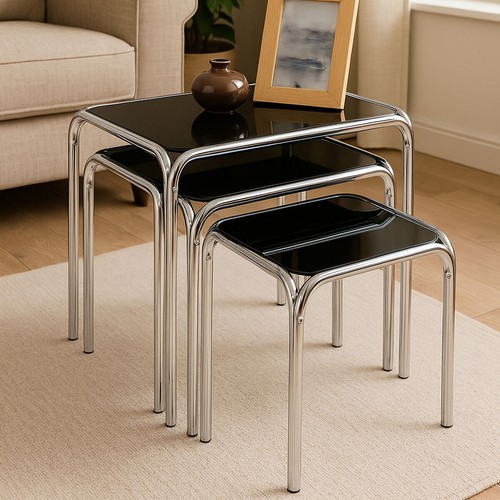 Set black glass - 3, top