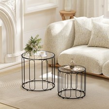 Round Coffee Table Set of 2