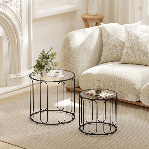 Round coffee table set - round, of