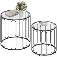 HOMCOM Coffee Table Set of 2