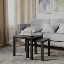 Set of 2 Square Wooden Nesting