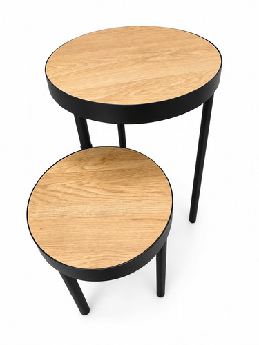 Swivel side table round - swivel,