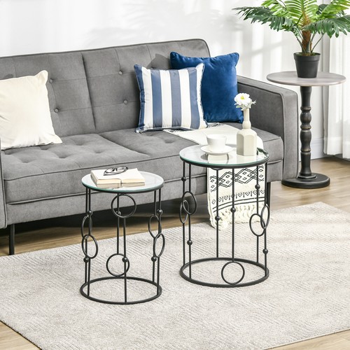 Round coffee tables - set, 2