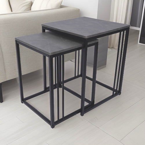 Set coffee table concrete - set,