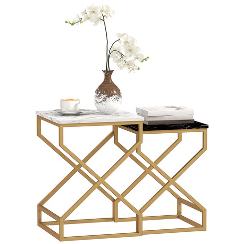 Homcom nest tables coffee - tables,,