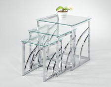 Glass Nest of Tables modern